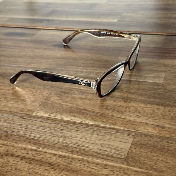 Dolce & Gabbana Eyeglasses Frames DG3168 2738 Tortoise Clear Gold 53-16-135 - Picture 4 of 13